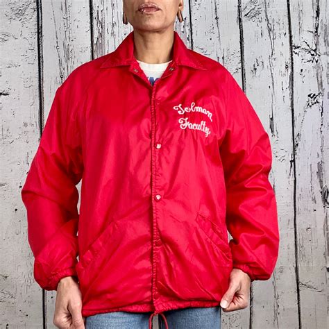 coach jakets baratas|coach jacket mens red.